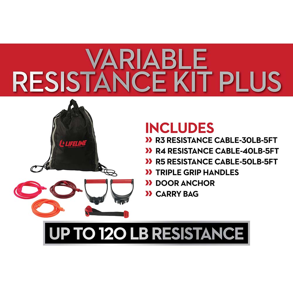 Lifeline Resistance Kit strikksett 27 kg med håndtak