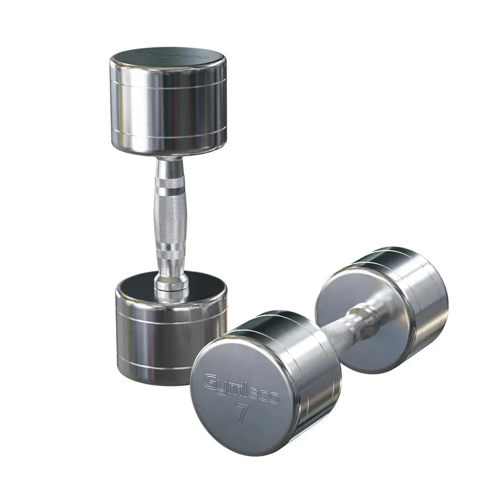 Gymleco Chrome Dumbbells manualsett 1-10 kg krom