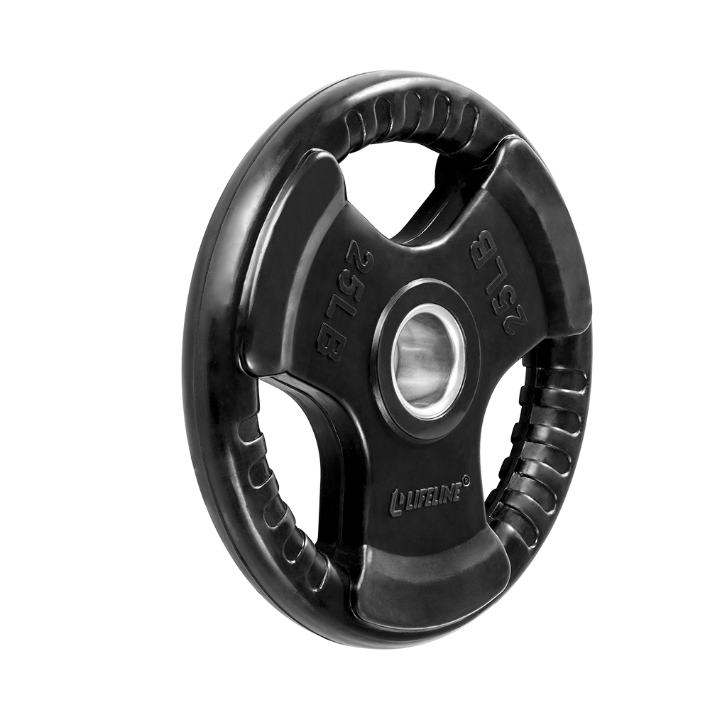 Lifeline Rubber Grip 10LB vektskive 4,5 kg gummi