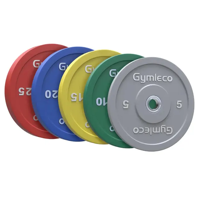 Gymleco Colored Weight Plates vektskive gummi 15 kg farget