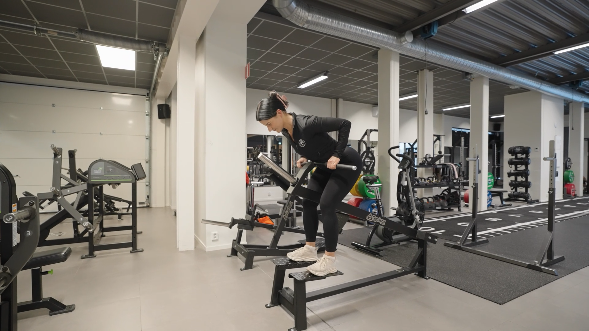 Gymleco 115 T-Bar Row ryggmaskin plateloaded