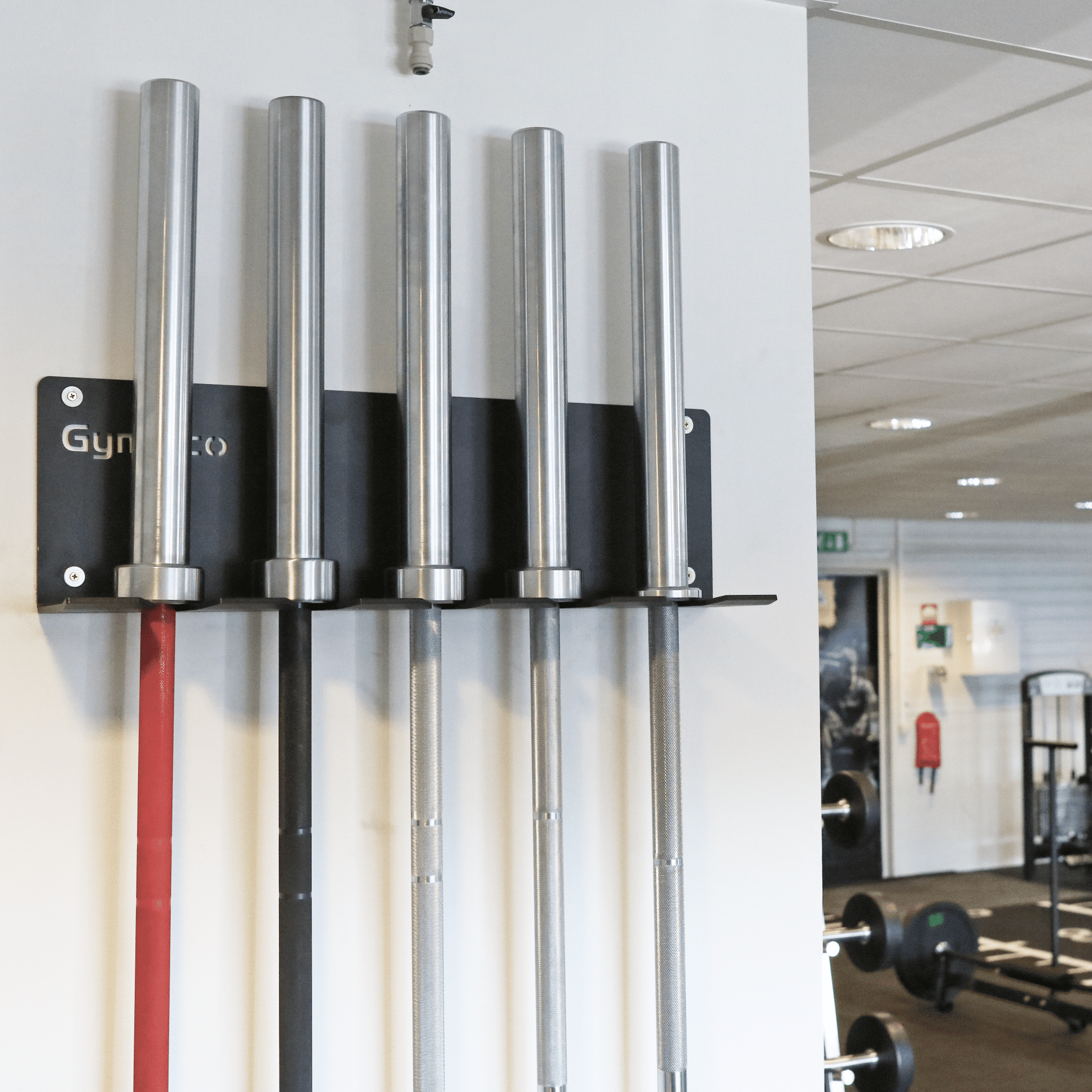 Gymleco Barbell Holder vektstangholder 5 plasser vegg