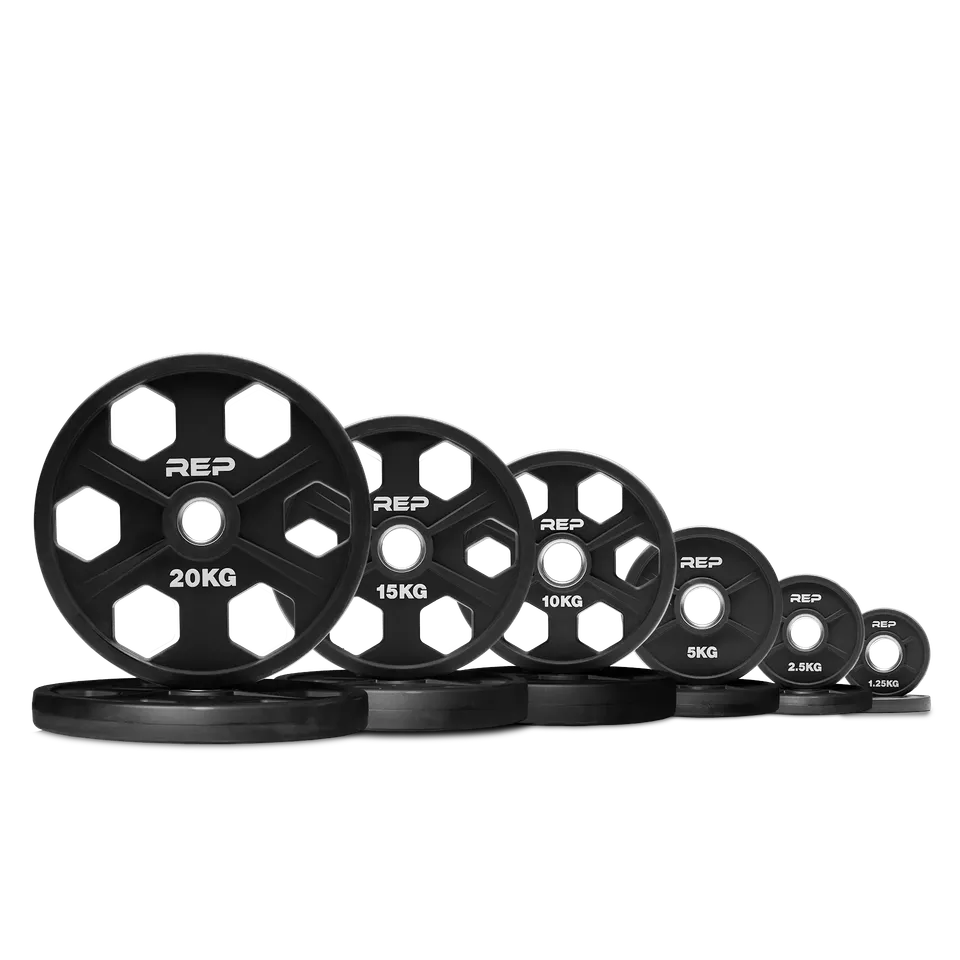 REP Fitness Equalizer uretanbelagte vektskiver 10 kg par