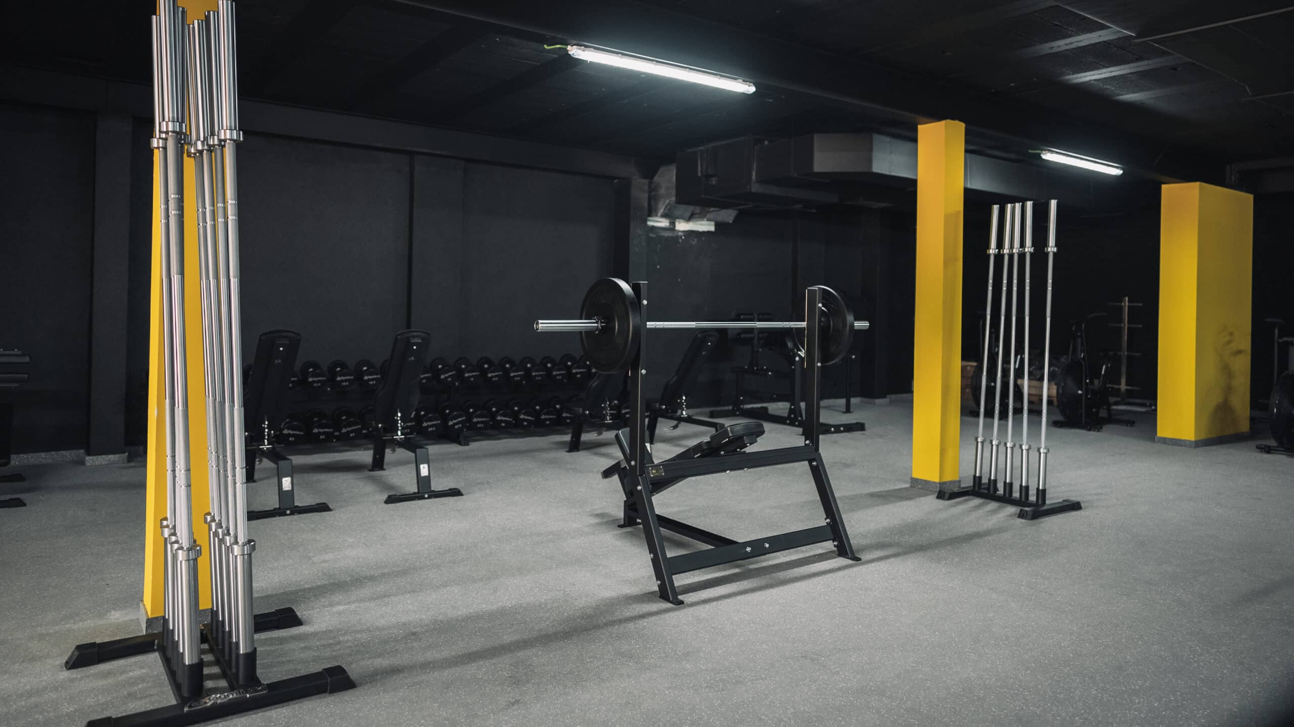 Gymleco Incline Bench Press treningsbenk skrå stabil