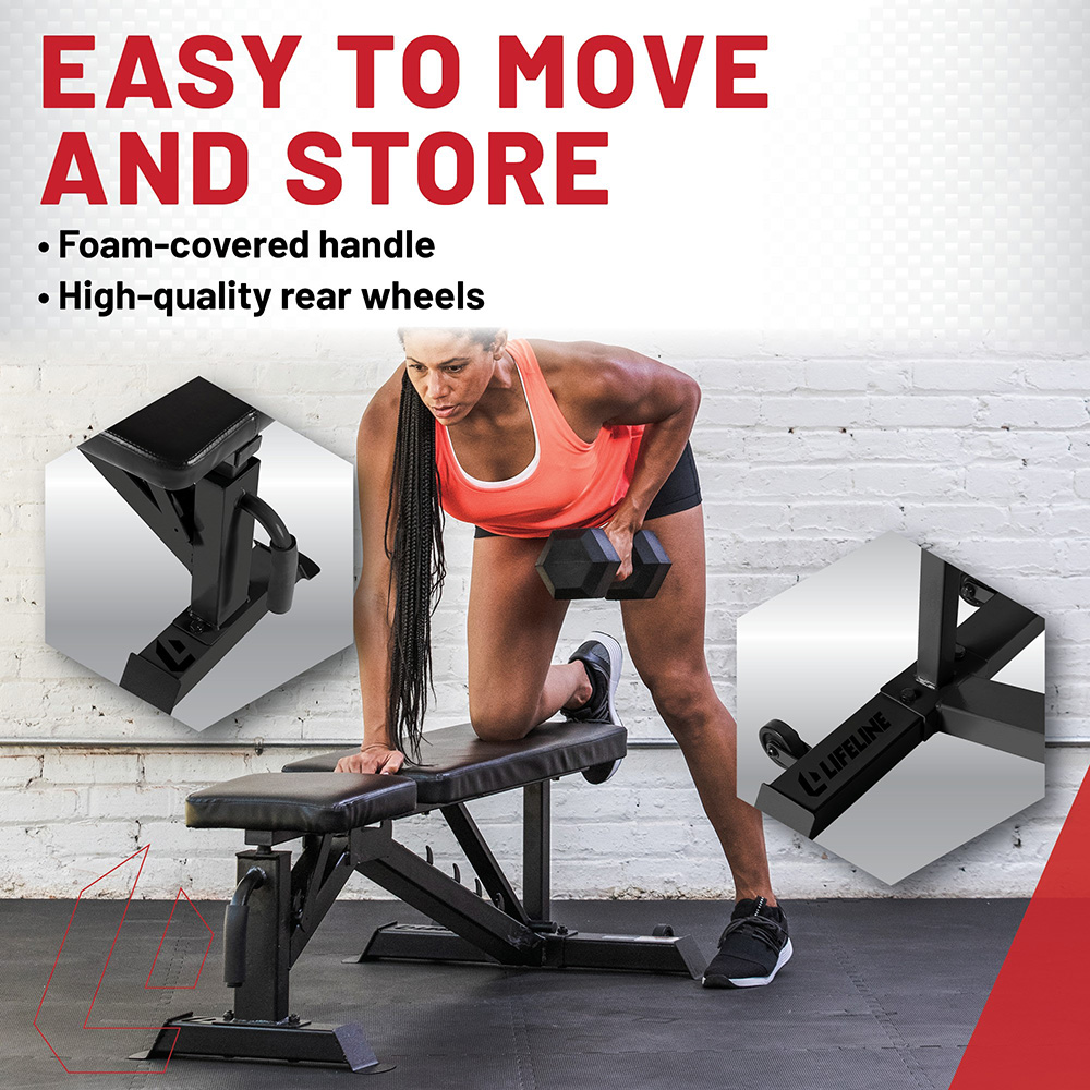 Lifeline Adjustable Weight Bench treningsbenk justerbar