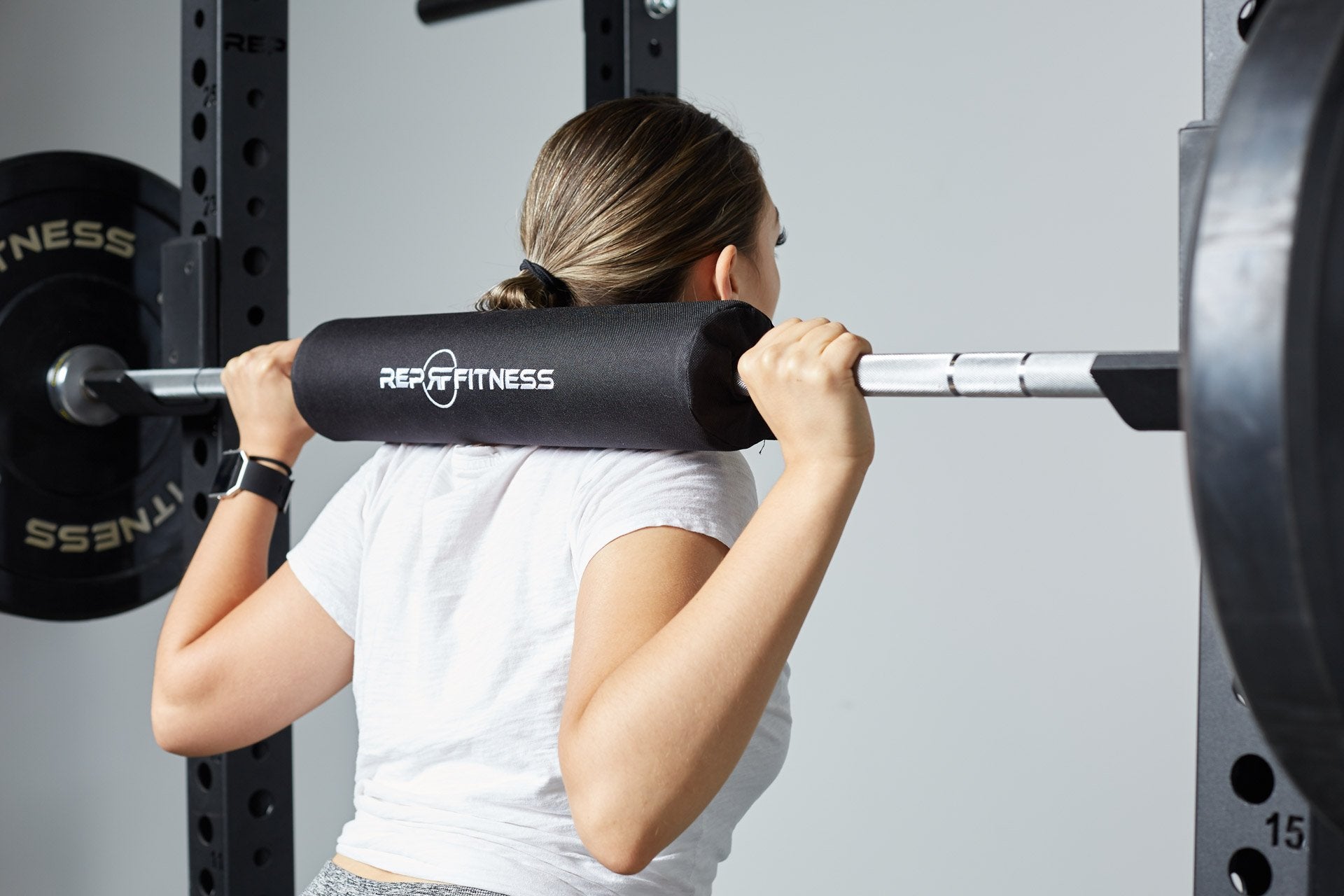 REP Fitness nakkepute til vektstang knebøy svart