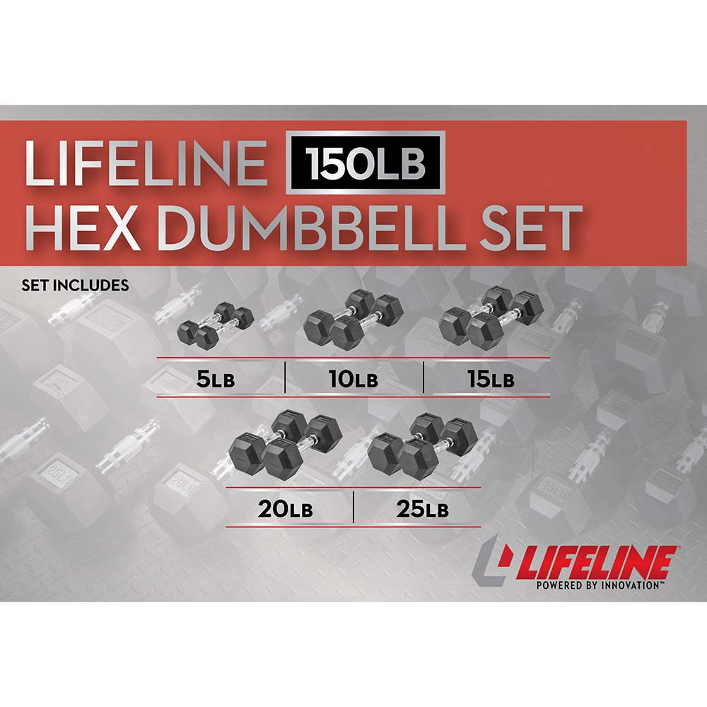 Lifeline A-Frame hantelsett 68 kg med stativ