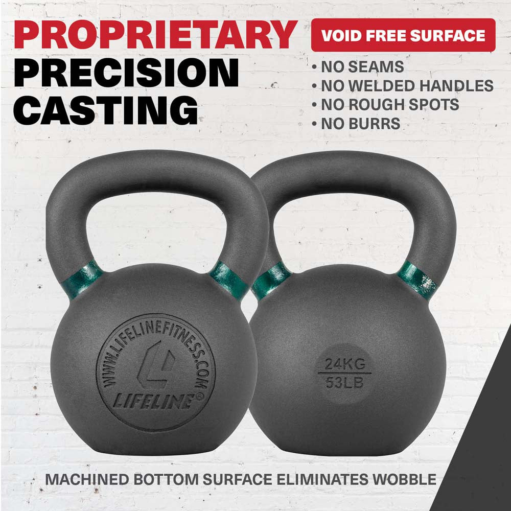 Lifeline Fitness kettlebell 16 kg støpejern