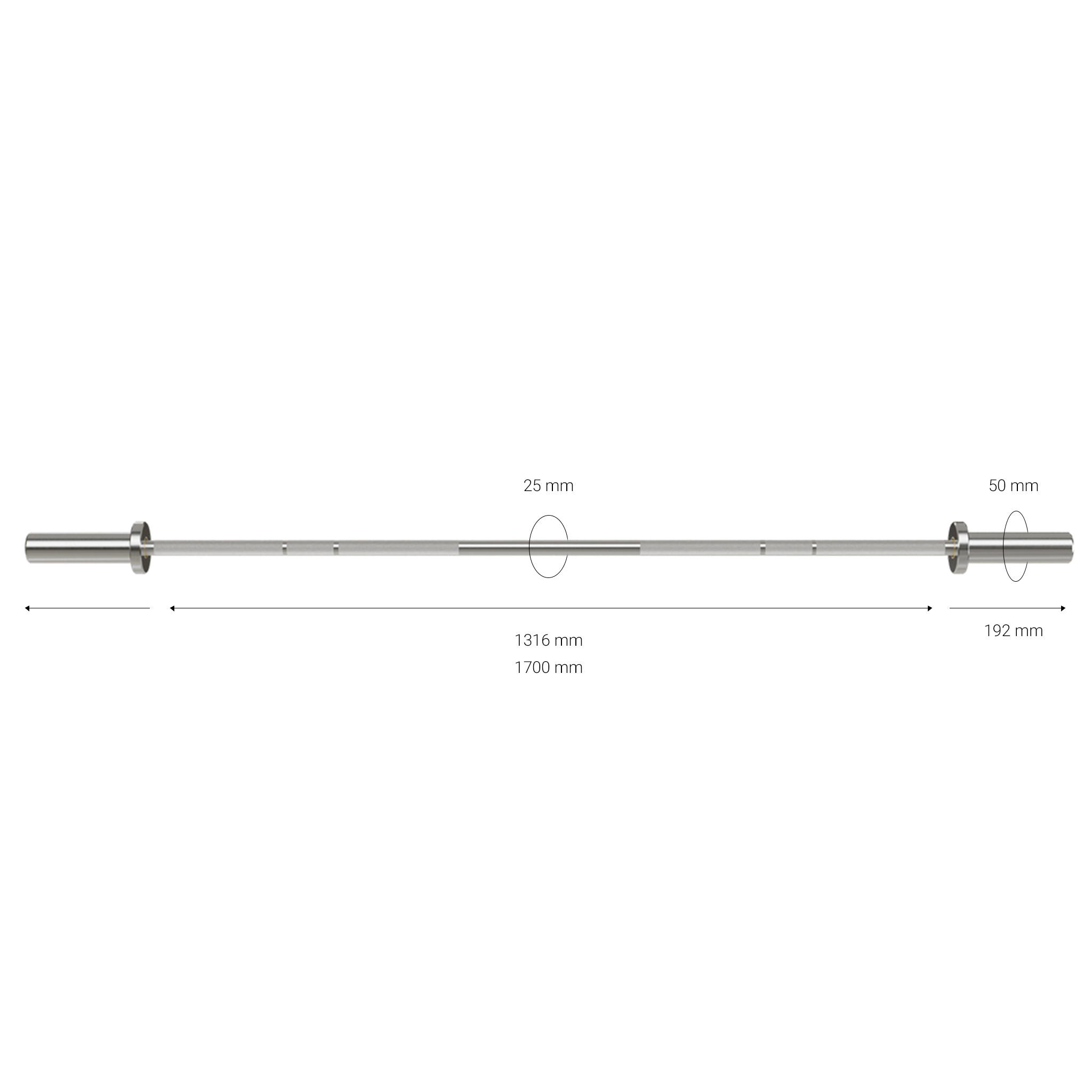 Gymleco 817T Technique Bar vektstang 10 kg