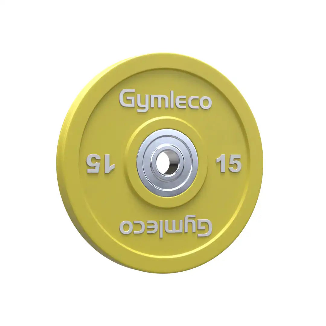 Gymleco Colored Weight Plates vektskive gummi 15 kg farget