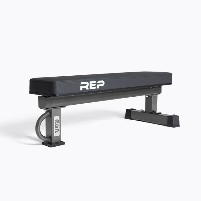 REP Fitness FB-5000 flat treningsbenk svart smal