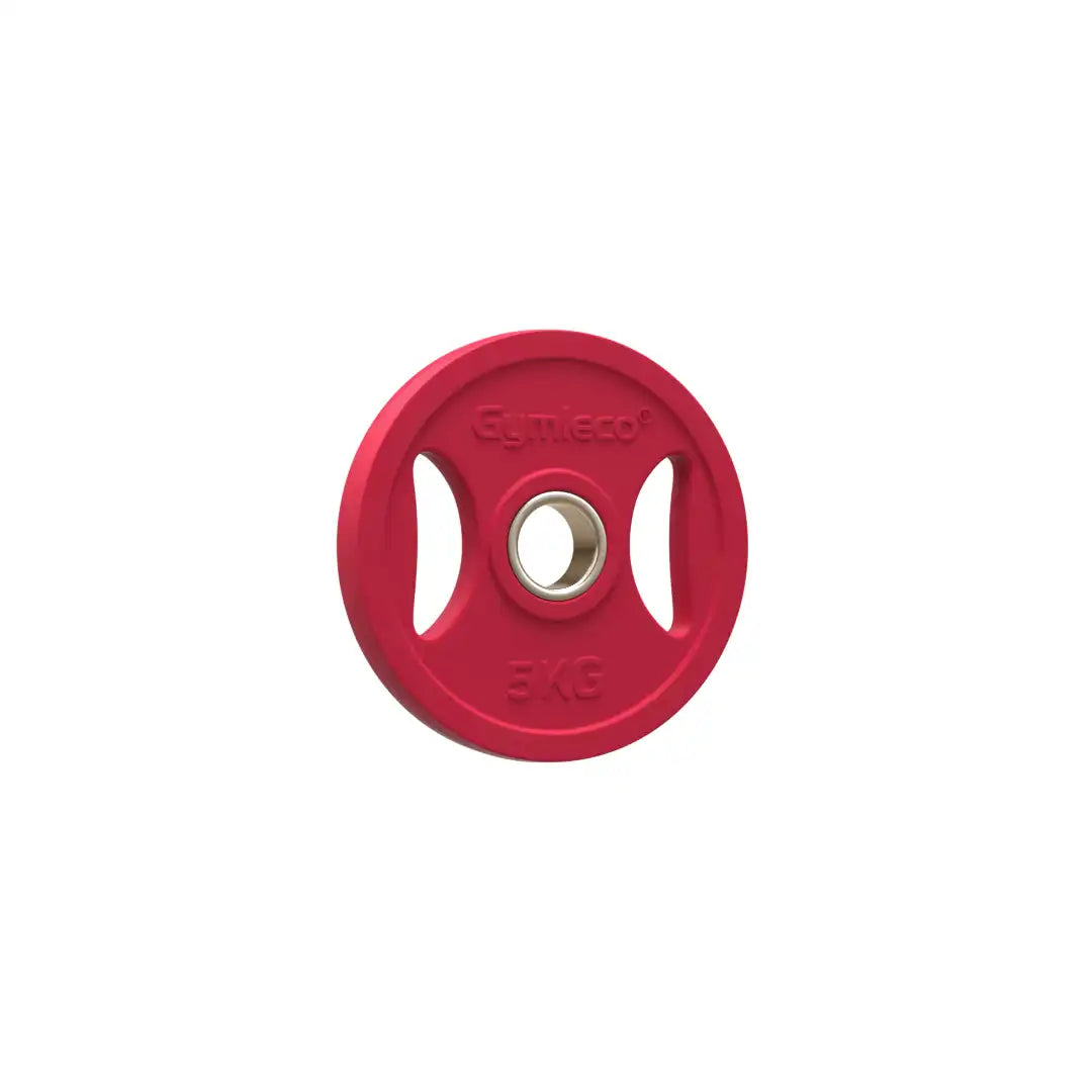 Gymleco fargede vektskiver gummi pakke 107,5 kg