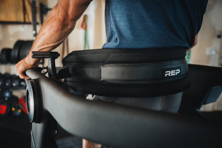 REP Fitness Strive Curved Treadmill stropper slede
