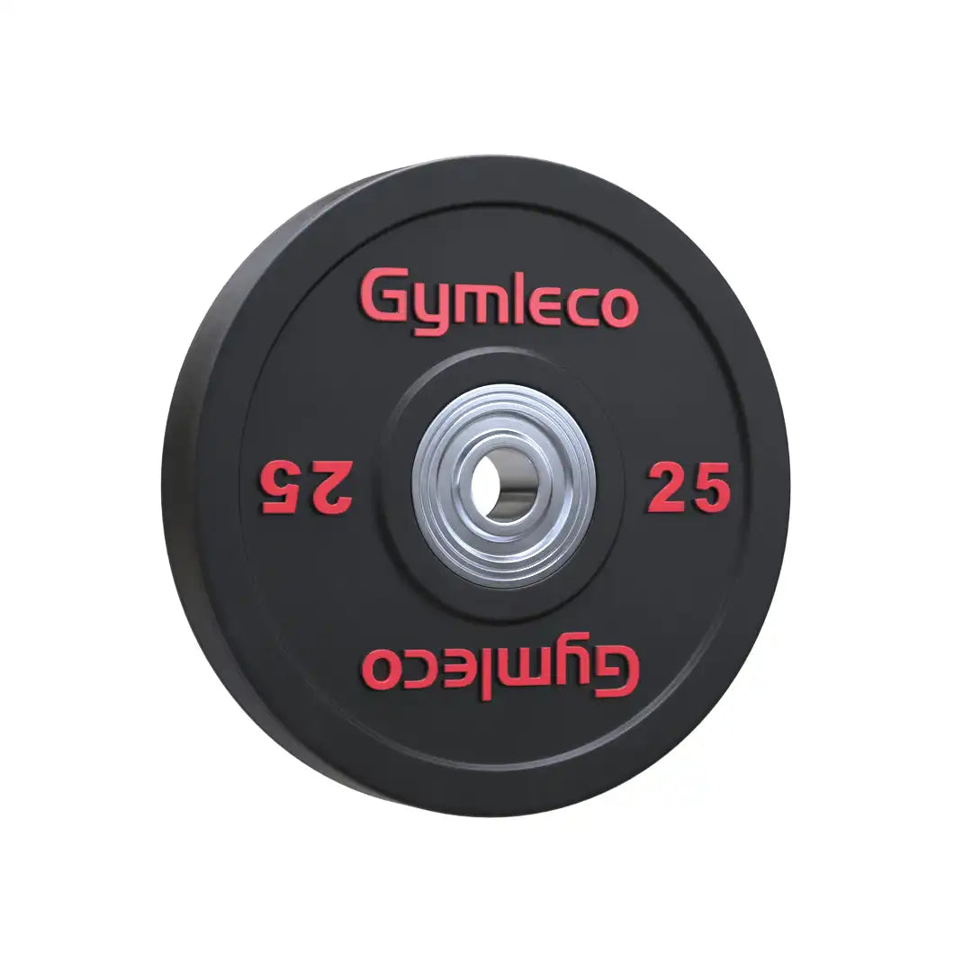 Gymleco vektskiver svart gummi olympiske