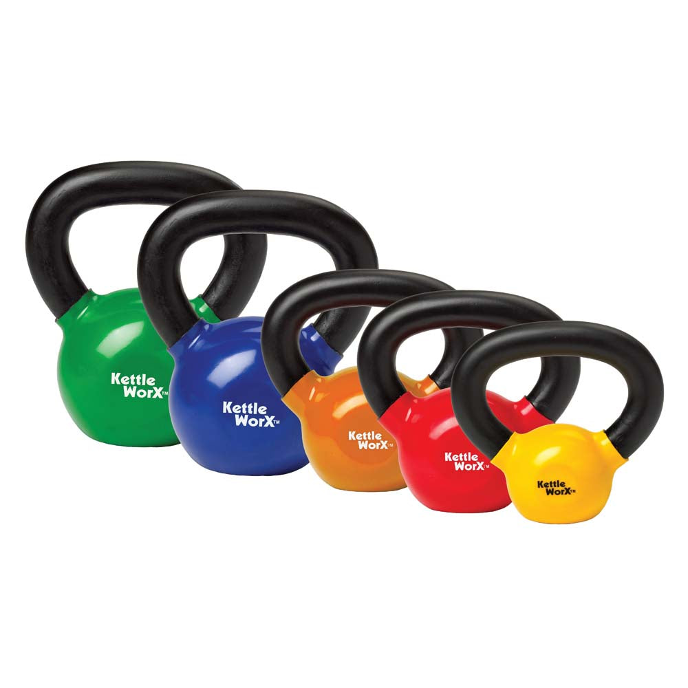 Lifeline KettleWorX kettlebell 10 lb vinyl bredt grep