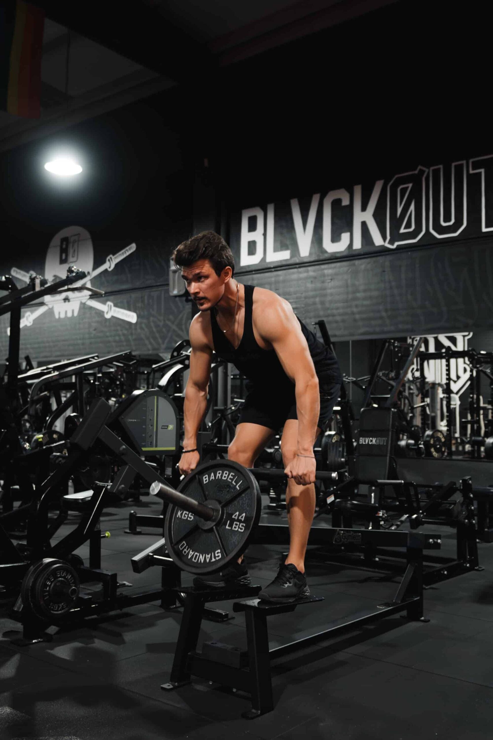 Gymleco 115 T-Bar Row ryggmaskin plateloaded