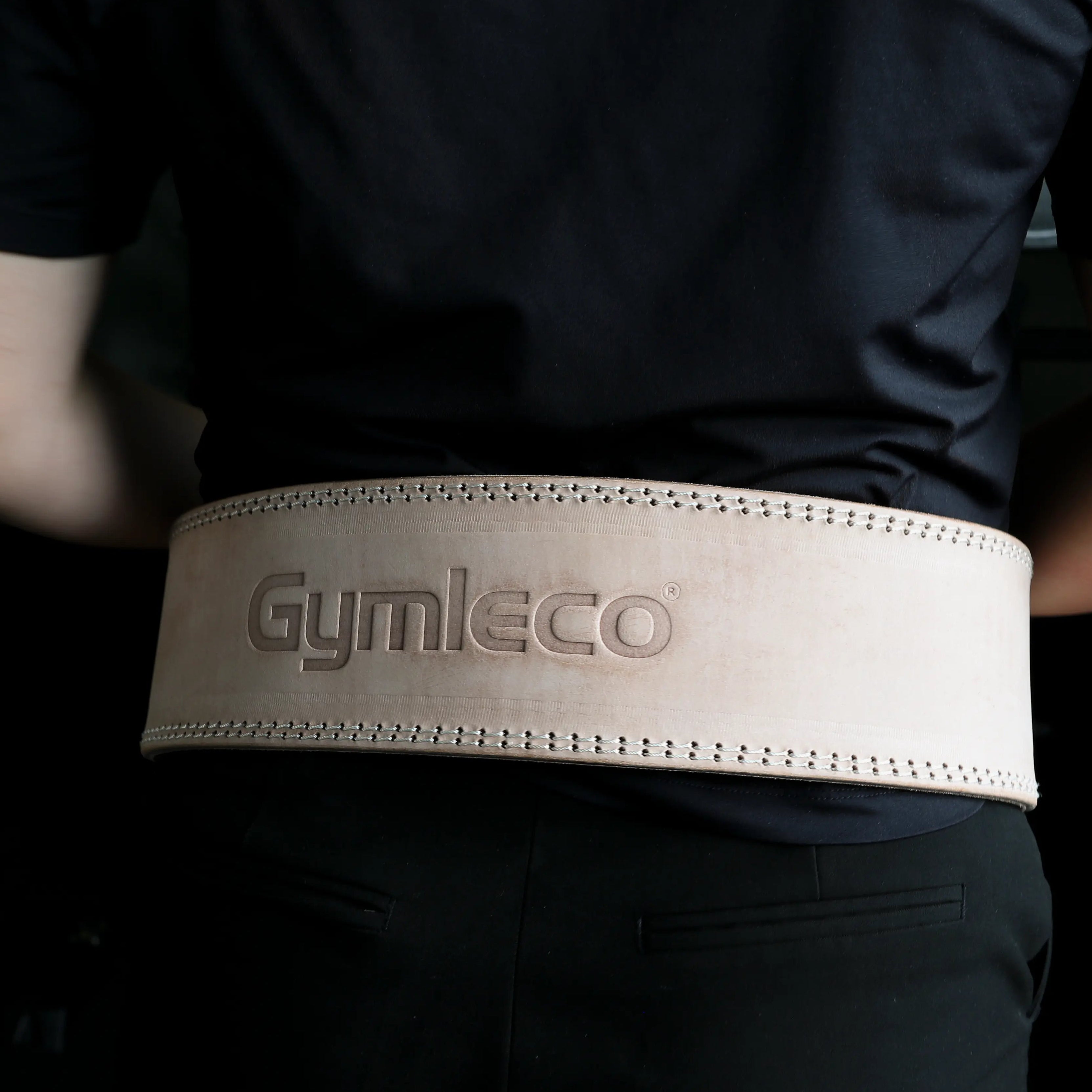 Gymleco Powerlifting Belt vektløftebelte lær M