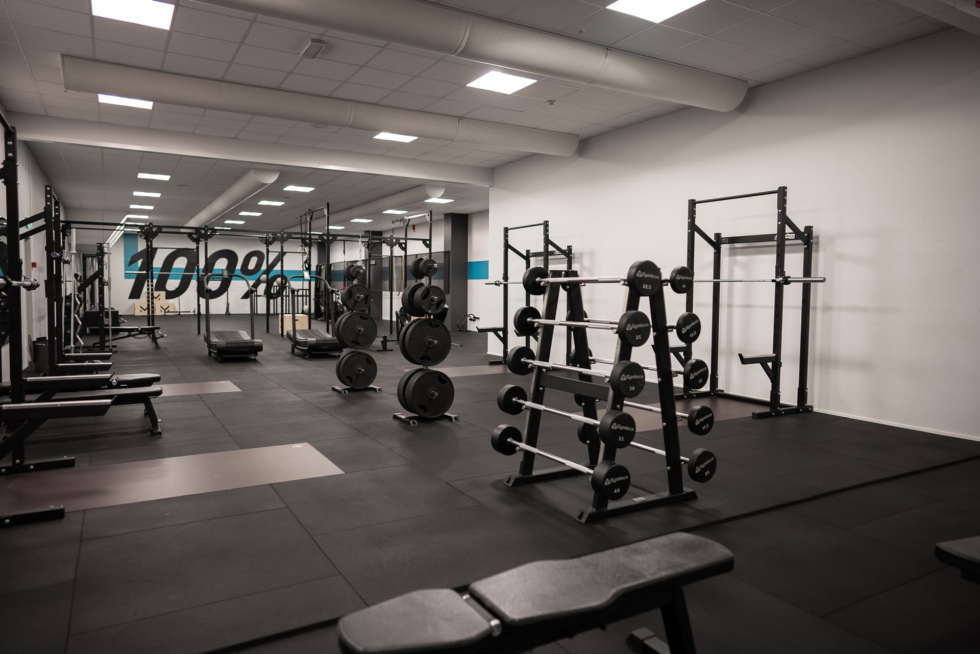 Gymleco Barbell Rack skivstangstativ 10 faste stenger