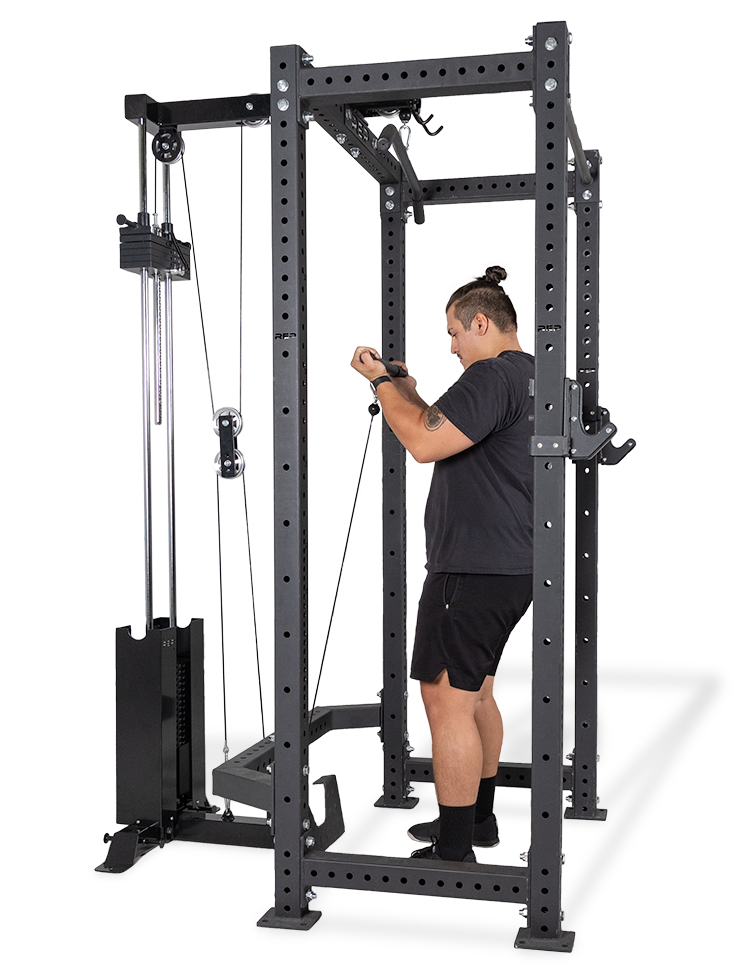 REP Fitness 5000 nedtrekksapparat vektmagasin svart