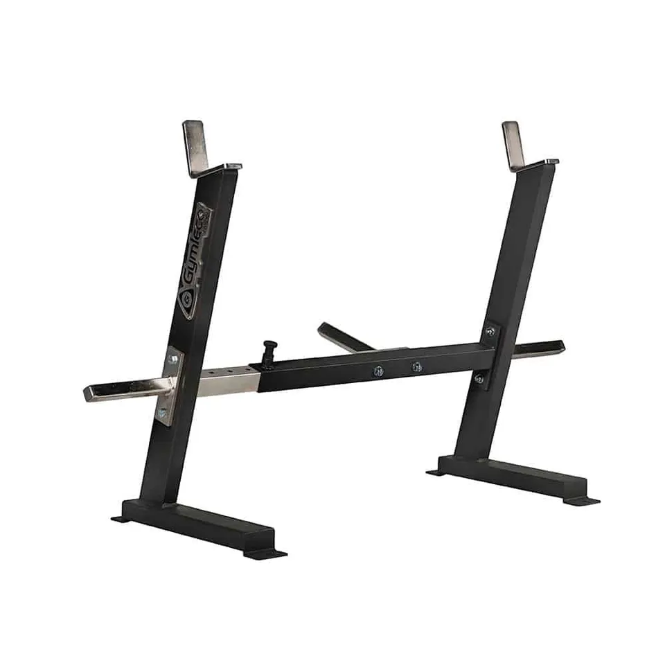 Gymleco Curl Bar Rack vektstangstativ med skiveoppheng