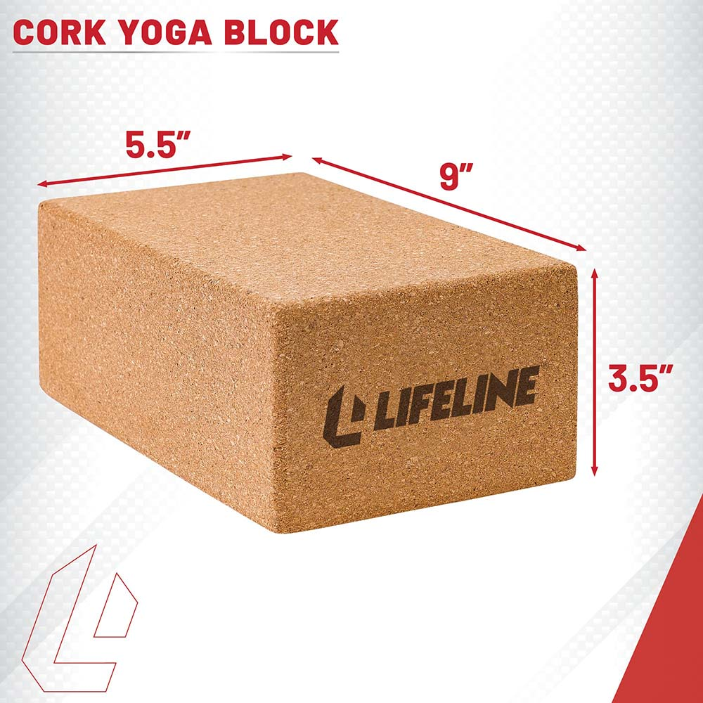 Lifeline Fitness Cork yogablokk singel kork