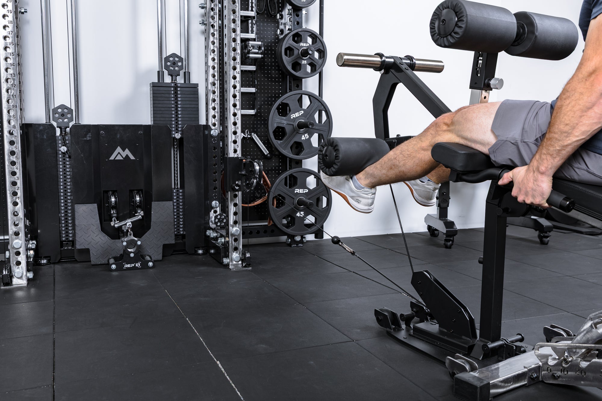REP Leg Extension & Leg Curl Bench Attachment Cable Kit kabelsett