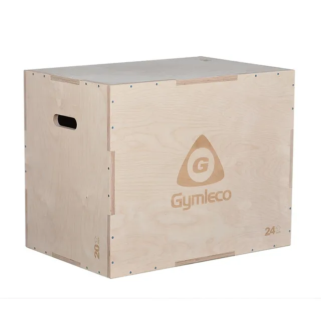 Gymleco Wooden Plyo Box hoppkasse 70x60x50 cm tre