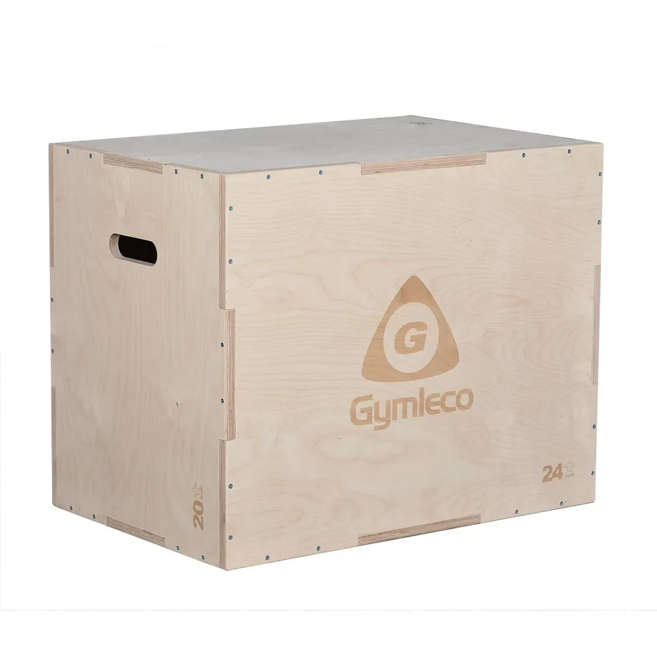 Gymleco Wooden Plyo Box hoppkasse 70x60x50 cm tre