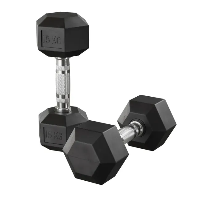 Gymleco Hex Dumbbells manualer par gummi 1-35 kg
