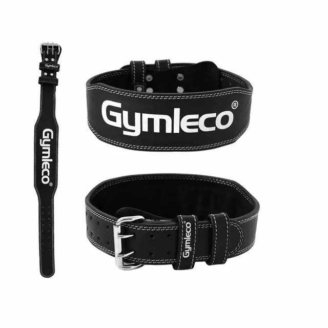 Gymleco Training Belt vektløfterbelte skinn svart 95-115 cm