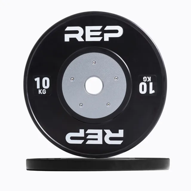 REP Fitness Competition bumperplate 20 kg par svart stål