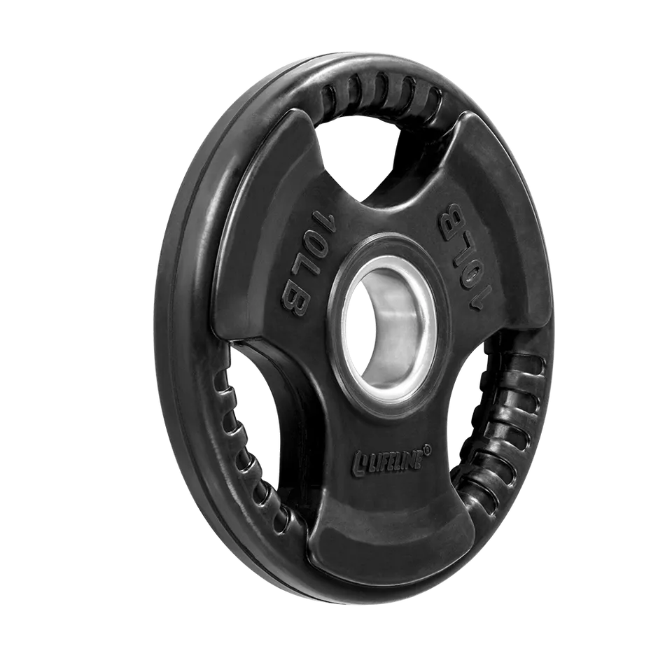 Lifeline Rubber Grip 10LB vektskive 4,5 kg gummi