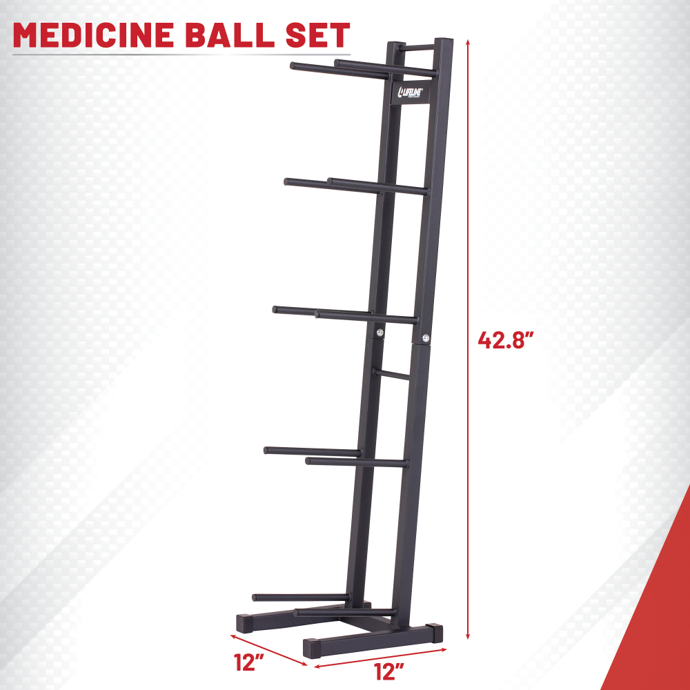 Lifeline Medicine Ball medisinballsett 5 baller stativ