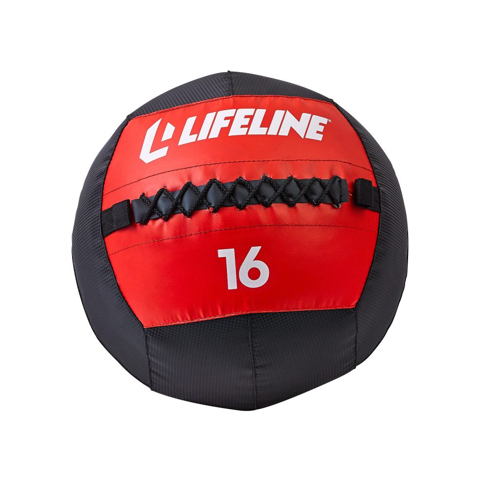 Lifeline Wall Ball medisinball 10 lb polstret