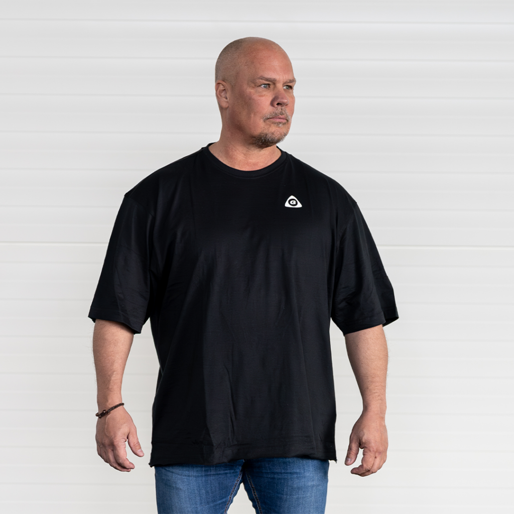 Gymleco Oversized t-skjorte svart Better Bodies