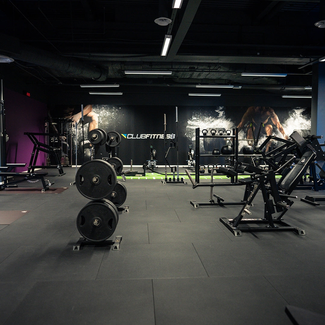 Gymleco Gymgolv gummimatte 1000x1000 20 mm støtdempende