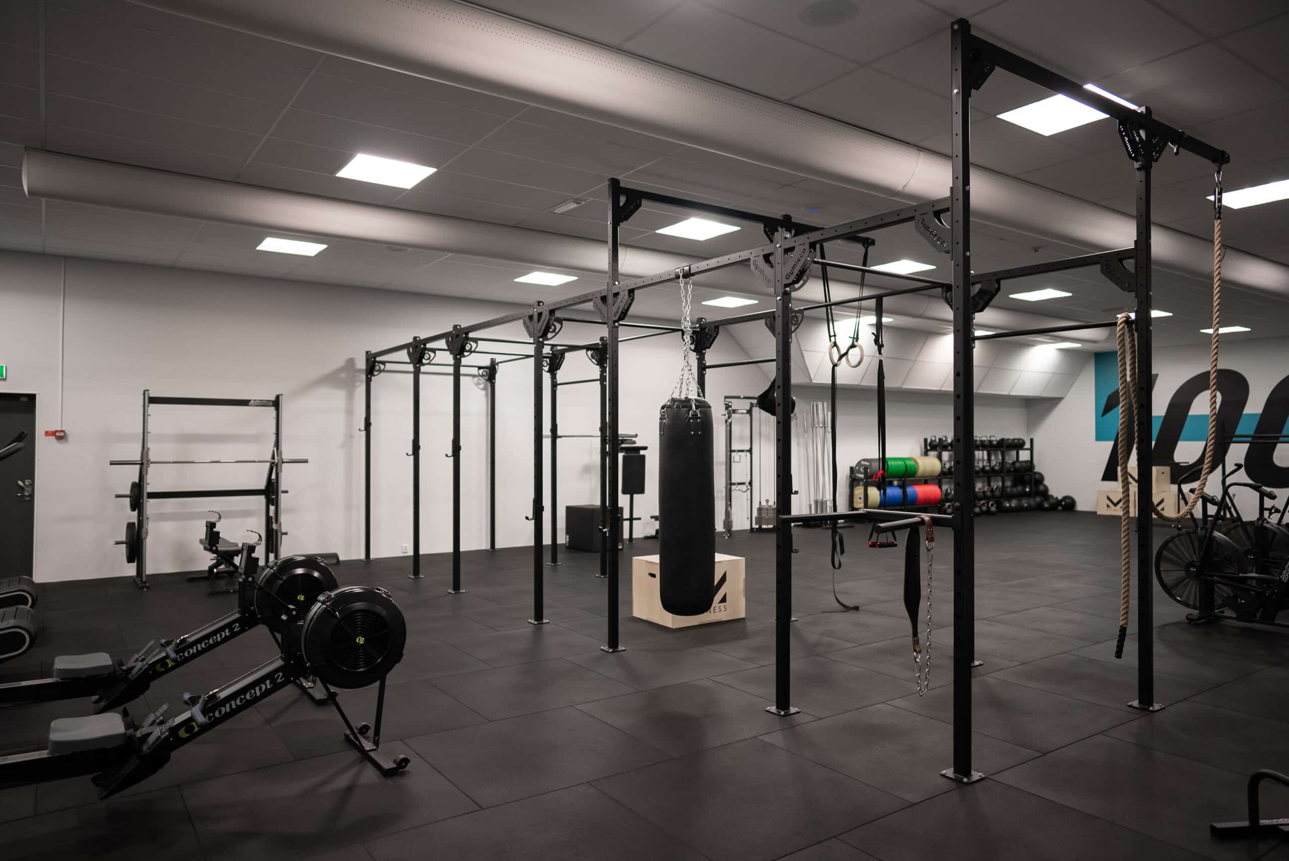 Gymleco Gymgolv gummimatte 1000x1000 20 mm støtdempende