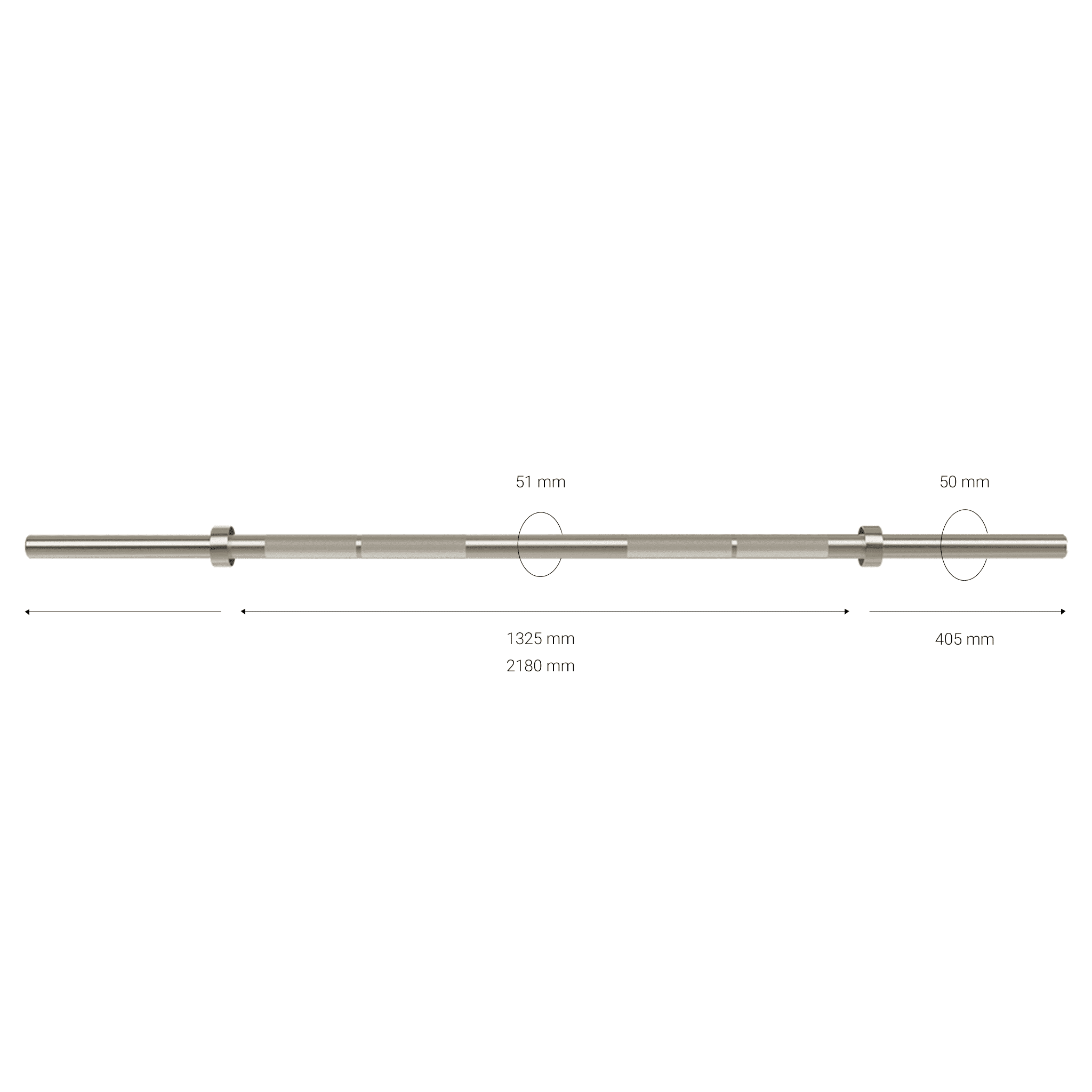 Gymleco 817 Fat Bar vektstang 8 kg 51 mm