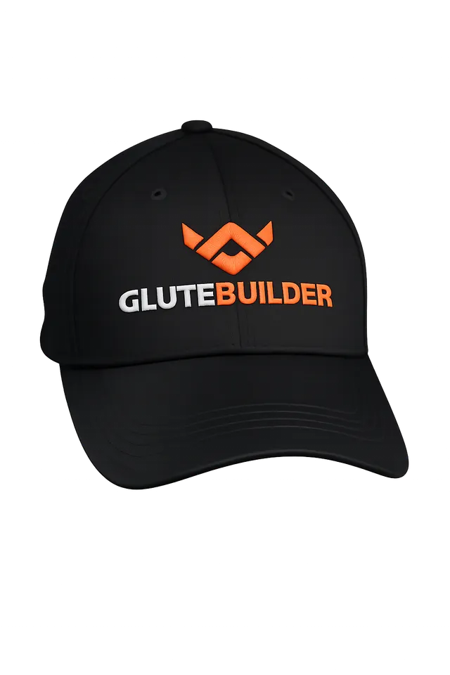 GluteBuilder Meraki caps svart justerbar brodert