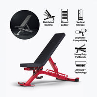 REP Fitness BlackWing justerbar treningsbenk FID