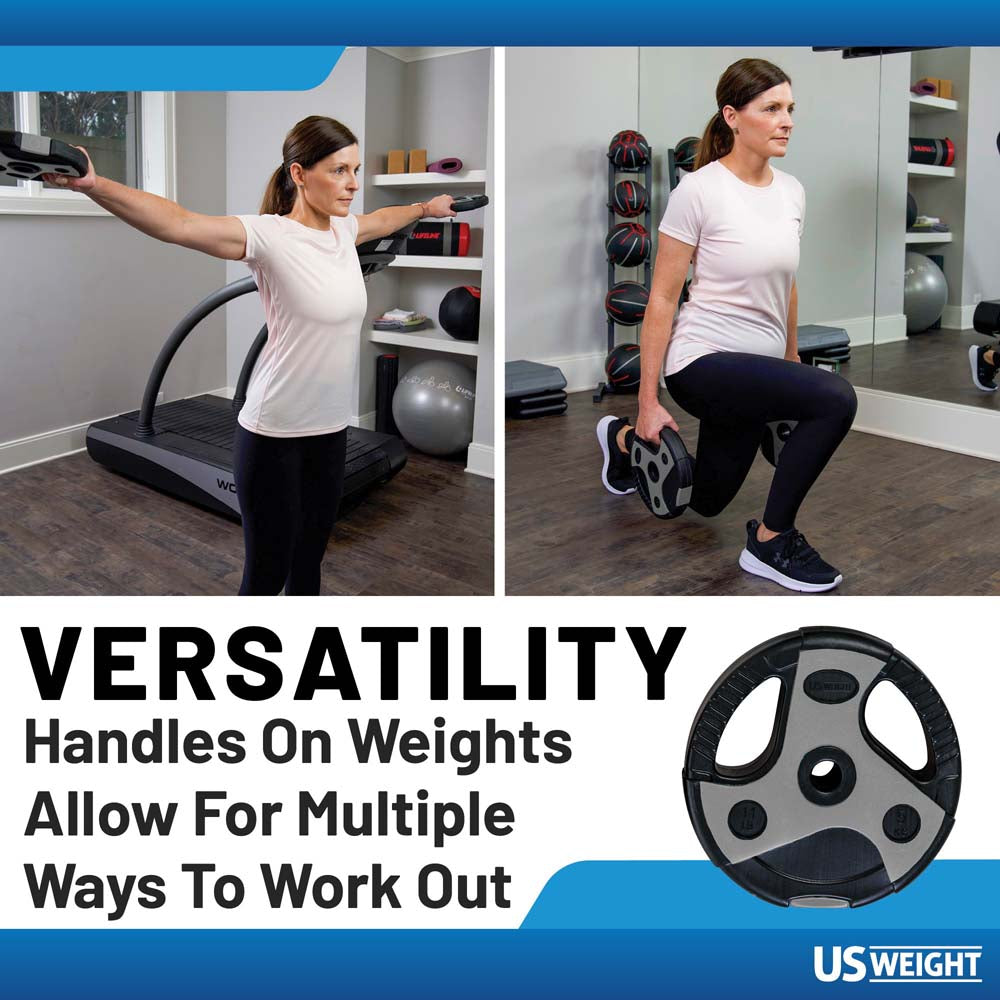 US Weight 54 lb vektstangsett grå 140 cm stang
