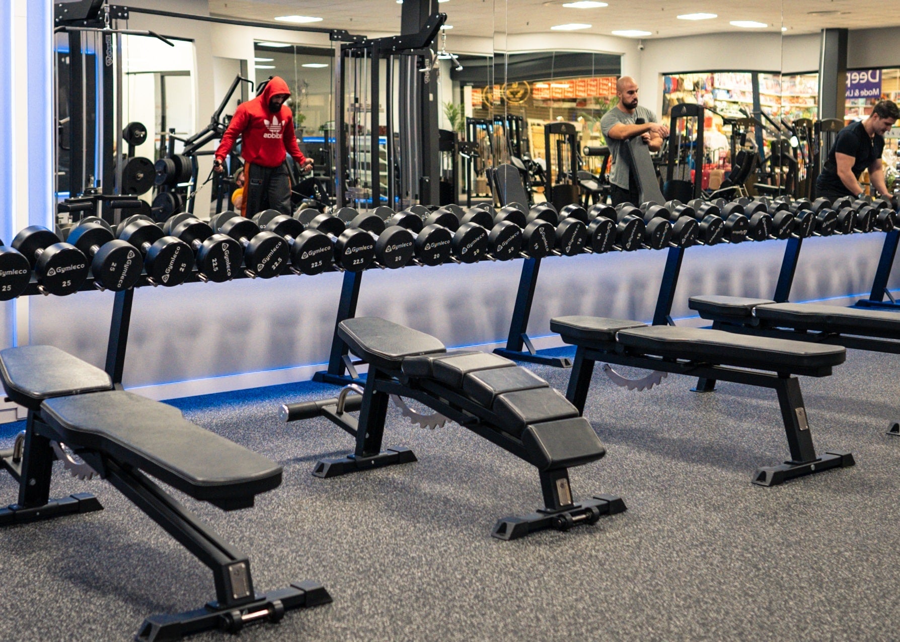 Gymleco justerbar vektbenk buet decline
